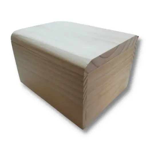 Imagen de Cofre baul de madera de pino Con bisagras de 25x20x15cms