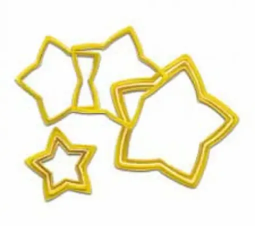 Imagen de Set de 6 cortantes de plastico "WILTON" estrellas 2304-111