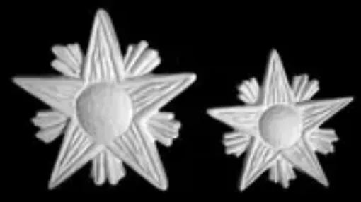 Imagen de Estrellas imitacion madera 10x10cms
