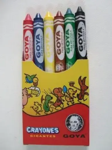 Imagen de Crayones "GOYA" gigantes *6 colores