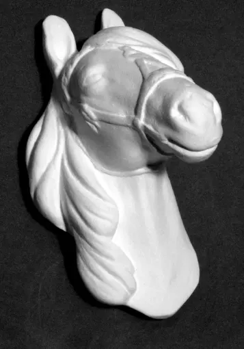 Imagen de Cara de caballo con cerquillo de 13x7x9cms