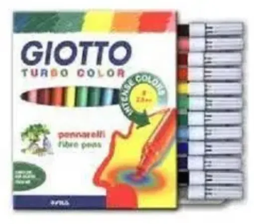 Imagen de Marcadores finos "GIOTTO" en caja de 24 colores