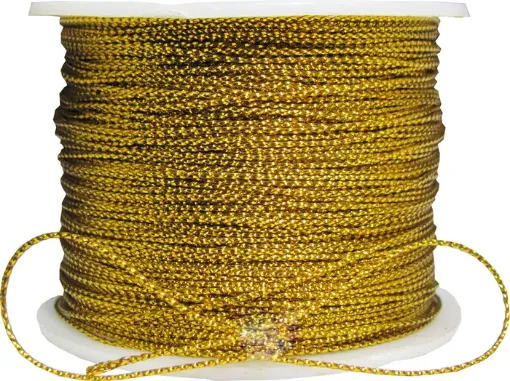 Imagen de Hilo metalizado de 1.5mm. color dorado oro *10 mts.