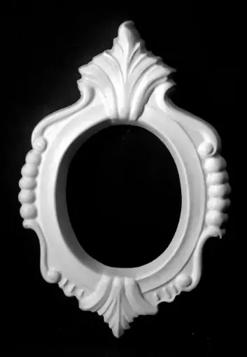 Imagen de Marco tipo oval con molduras chico ext.15x22 int.8x10cms