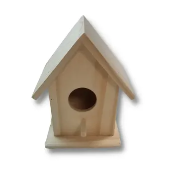 Casa para pájaros en crudo