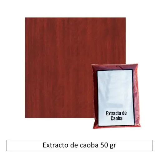 Imagen de Caobina colorante natural extracto de caoba "LA CASA DEL ARTESANO" en paquete de 50grs