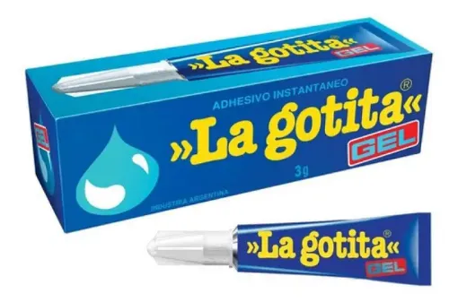 Imagen de Adhesivo instantaneo pegamento La Gotita gel "POXIPOL" en pomo de 3ml
