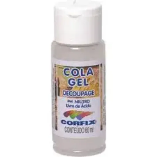 Imagen de Cola gel adhesivo para decoupage PH neutro CORFIX *60 ml.