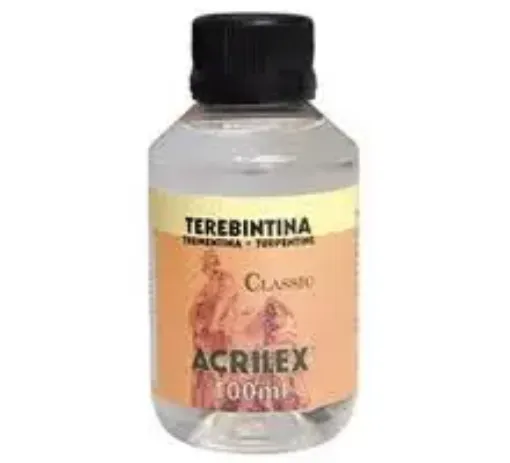 Imagen de Trementina vegetal "ACRILEX" en frasco de 100 ml