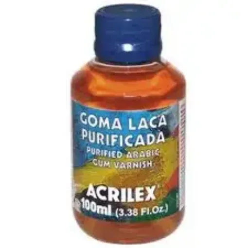 Imagen de Goma laca purificada "ACRILEX" em frasco de 100ml