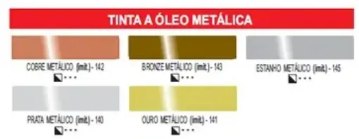 Imagen de Oleo en pomo "CORFIX" colores metalicos *20ml. 5 colores a eleccion