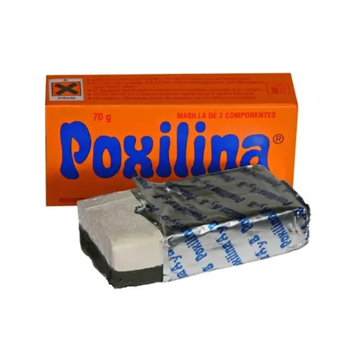 Imagen de Masilla Epoxi de dos componentes Poxilina "POXIPOL" por 38ml 70 grs
