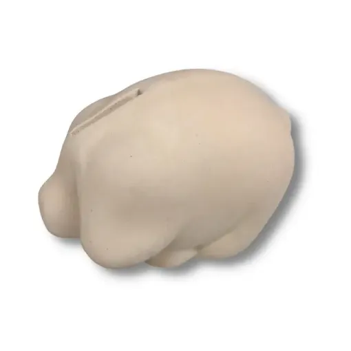 Imagen de Chanchito orejas largas alcancia de ceramica (sin tapon inferior) 15x12x9cms