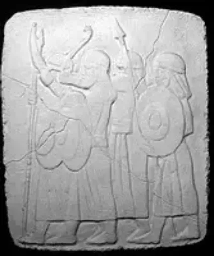 Imagen de Placa guerreros Asirios 28x30cms