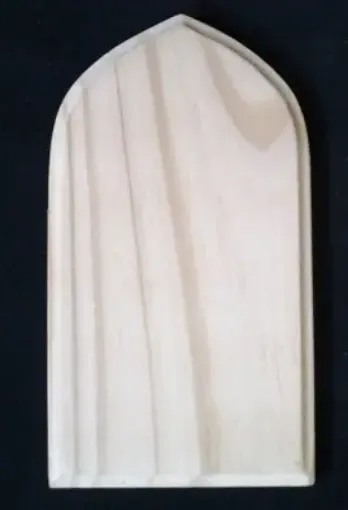 Imagen de Peana base de madera de pino mediana de 10x18cms forma rectangular