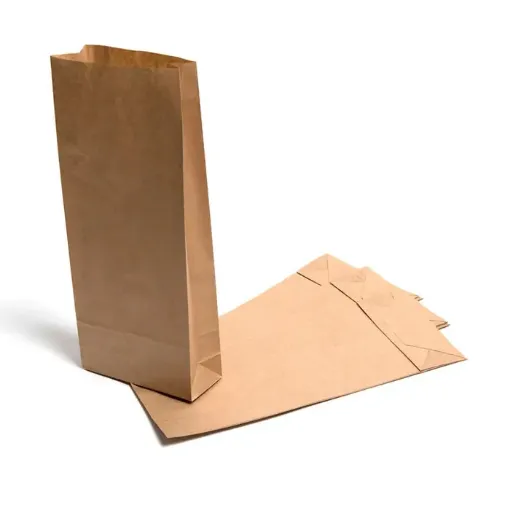 Imagen de Bolsa de papel kraft lisa marron sin asas de 13x23cms RB12604 x50 unidades