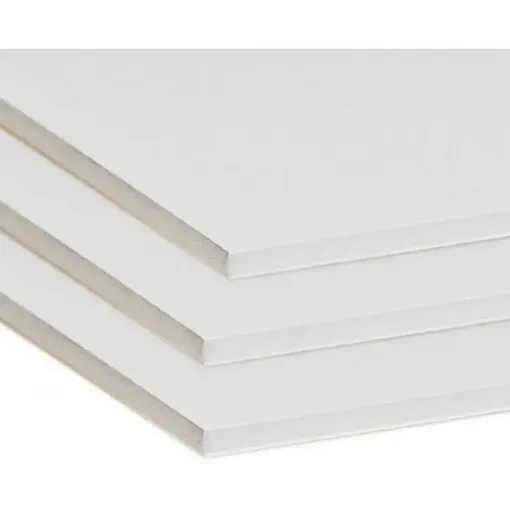 La Casa del Artesano-Carton pluma de 5mm. Foamboard SINOFIRM SFH006 de  48*84cms color blanco