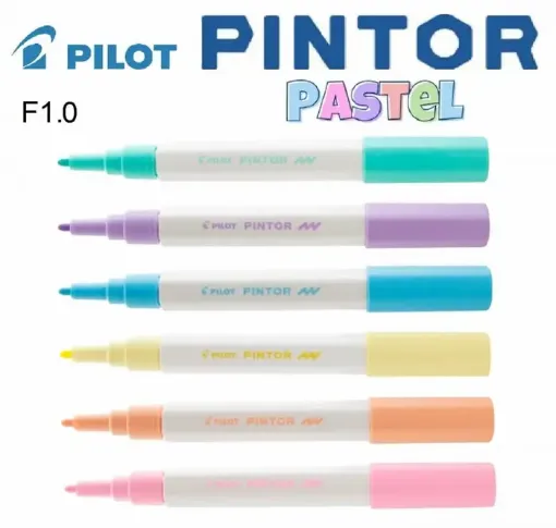 Imagen de Marcador PILOT PINTOR Tinta al agua trazo fino F punta de 1.0mms. - Violeta pastel