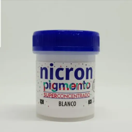 Imagen de Pigmento superconcentrado para porcelana y masas NICRON *15grs color blanco
