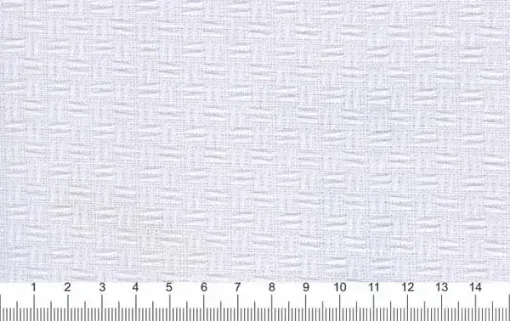Imagen de Tela tejido para bordar con cintas 100% algodon Vagonite ESTILOTEX  de 100*70cms color Blanco 01