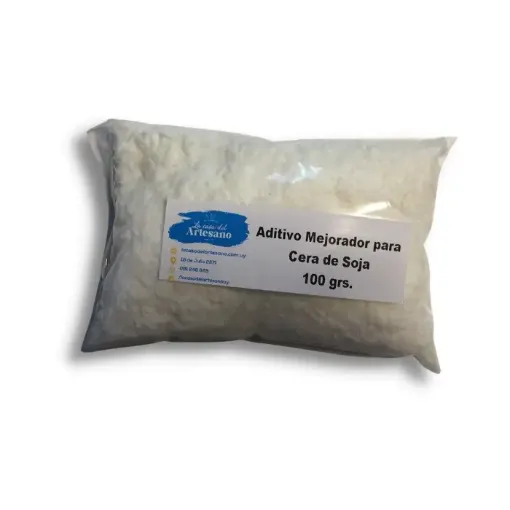 Imagen de Aditivo mejorador para Cera de soja ecologica natural estearina vegetal x100grs