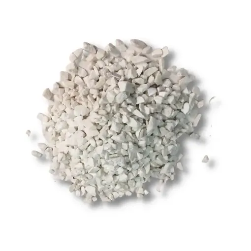Imagen de Marmolina blanca (granito) en bolsa de 1kg Nro.3 piedras de 10 a 13mms aprox