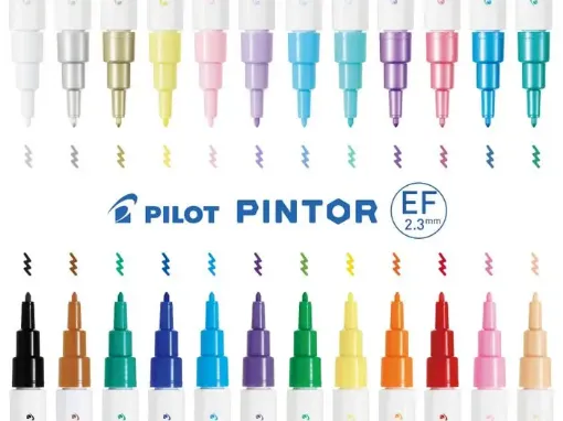 Imagen de Marcador PILOT PINTOR Tinta al agua trazo extra fino EF punta de 0.7mms. colores a eleccion