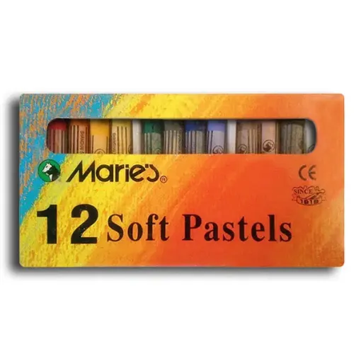 Imagen de Pastel Soft *12 colores pasteles extrafinos "MARIES" F-4012