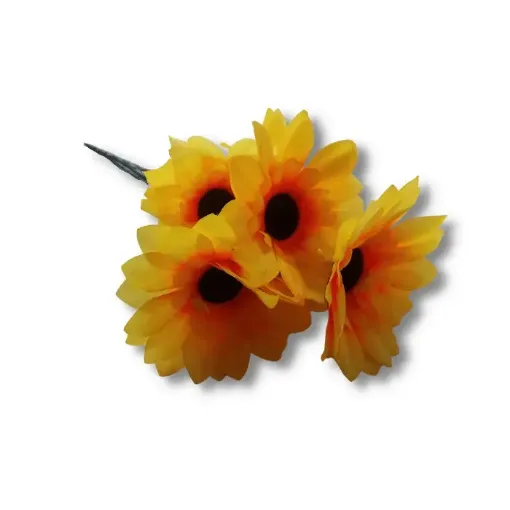 Imagen de Ramo de flores artificiales girasol de 10cms x5 varas de 30cms  cod.A2312
