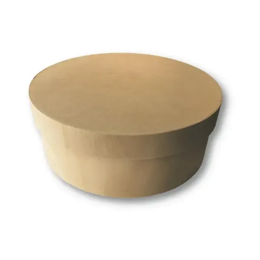 Imagen de Caja de madera de compensado redonda mediana de (25*25)10cms.
