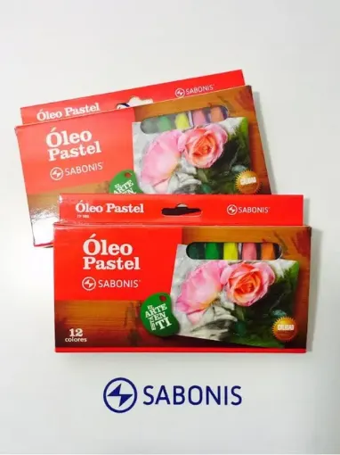 Imagen de Oleo pastel "SABONIS" caja de 12 colores