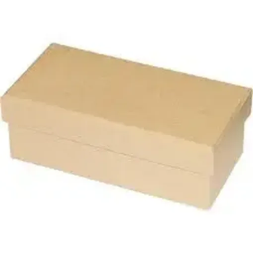 Imagen de Caja rectangular de MDF 3mm de 11x13x7.5cms con tapa recta Sin bolado