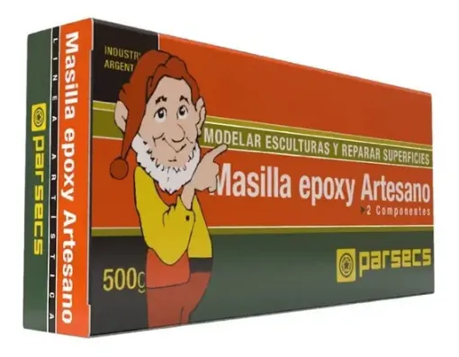 Imagen de Masilla epoxi para modelar esculturas y artesanias PARSECS x500grs