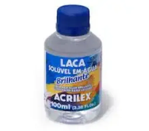 Imagen de Laca al agua "ACRILEX" con terminacion brillante en frasco de 100ml