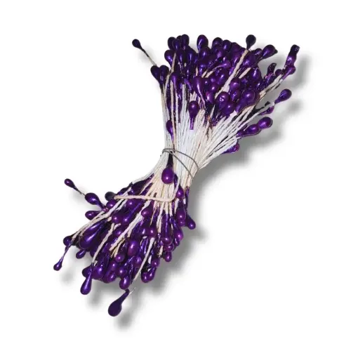 Imagen de Pistilos medianos de colores para flores en atado  - Violeta