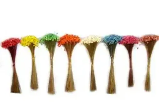 Imagen de Diamantinas de colores de primera calidad en ramo chico color ANIL