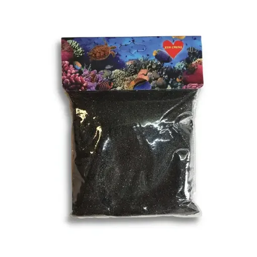 Imagen de Arena de colores importada "GLASS MARBLES" en bolsa de 400grs aprox color Negro
