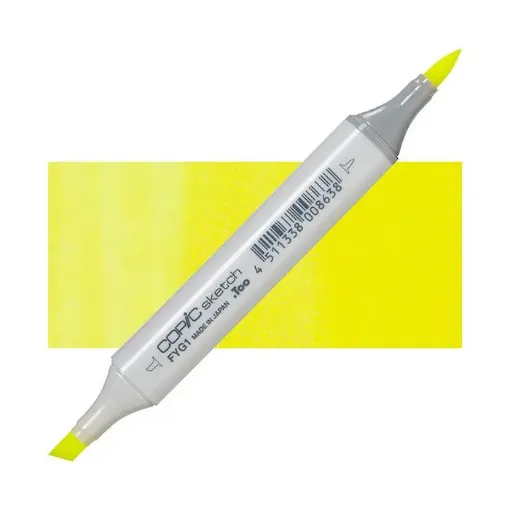 Imagen de Marcador profesional COPIC SKETCH alcohol doble punta color FYG1 Fluorescent Yellow