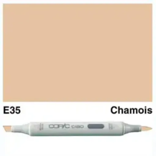 Imagen de Marcador profesional COPIC SKETCH alcohol doble punta color E35 Chamois