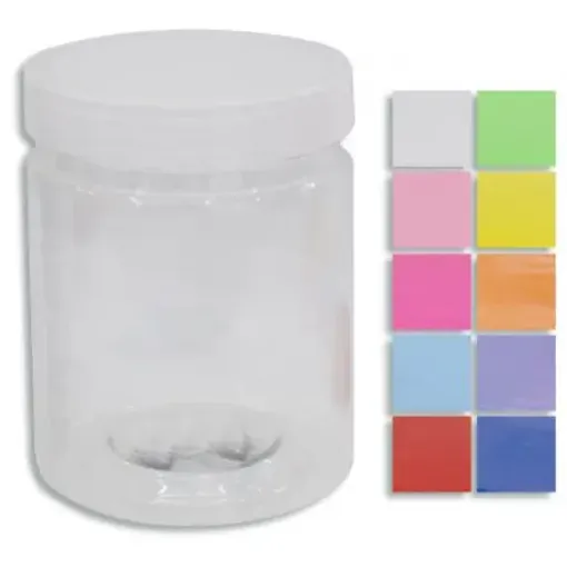 Imagen de Frasco de plastico con tapa rosca de 5.5*7.5cm *12 unidades con tapa rosa