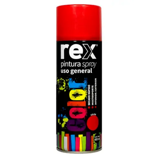 Imagen de Pintura en aerosol "REX" a base de resinas acrilicas *400ml. color Rojo 60019