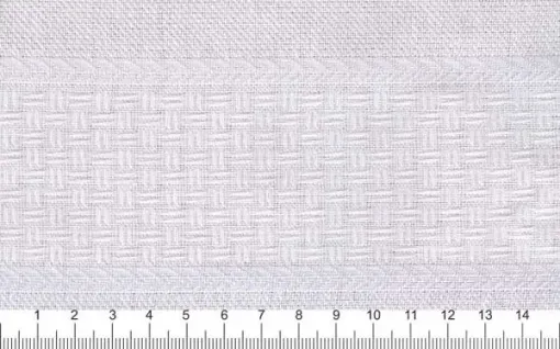 Imagen de Tela para bordar con banda para bordar con cinta 98.4% algodon ESTILOTEX 70cm x10mt color Blanco optico01