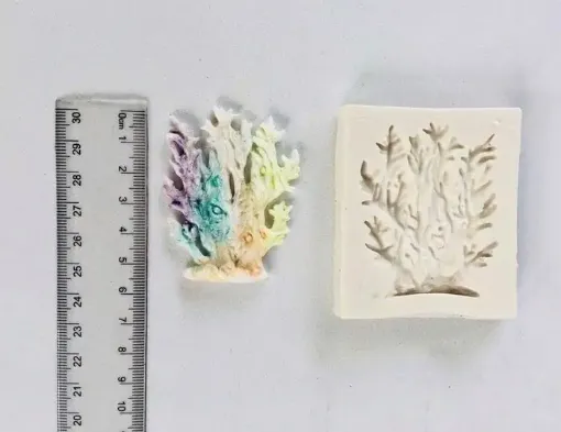 Imagen de Molde de silicona para resina y masas no.049 modelo coral de 5.5*4cms.