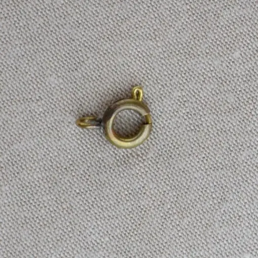 Imagen de Cierre para collar argolla de 12mms. *100 unidades color Oro viejo