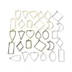 Imagen de Dijes metalicos geometricos para resina para llavero caravanas y colgantes *10 formas diferentes