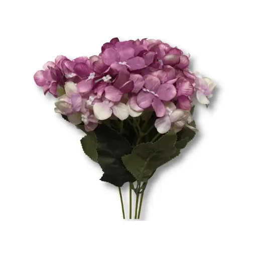 Imagen de Ramo de hortensias pastel *5 varas 34cms. A1852 color bordeaux matizado