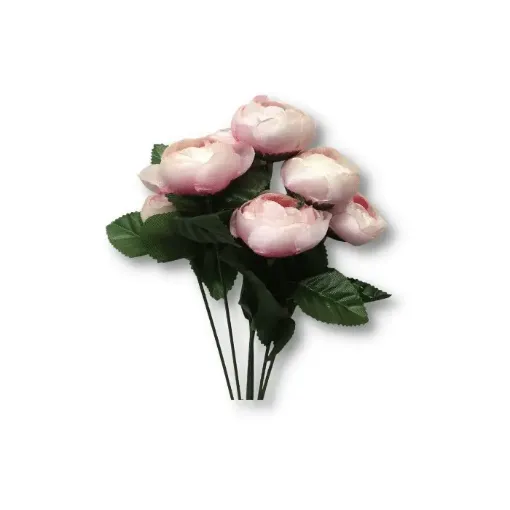 Imagen de Ramo de marimonias con follaje *7 flores  A1844 30cms. color rosado
