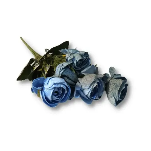 Imagen de Ramo de marimonias *7 de tonos pasteles jaspeados RN21003 37cms. color azul
