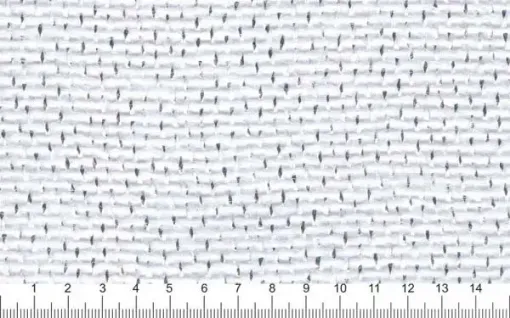 Imagen de Yute Jutex sintetico de polipropileno con lurex ESTILOTEX de 100cms rollo x10mts color Blanco con Plata
