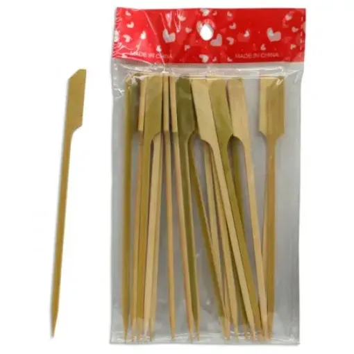 Imagen de Palitos de brochette de bamboo de 12cms. con punta baston *50 unidades